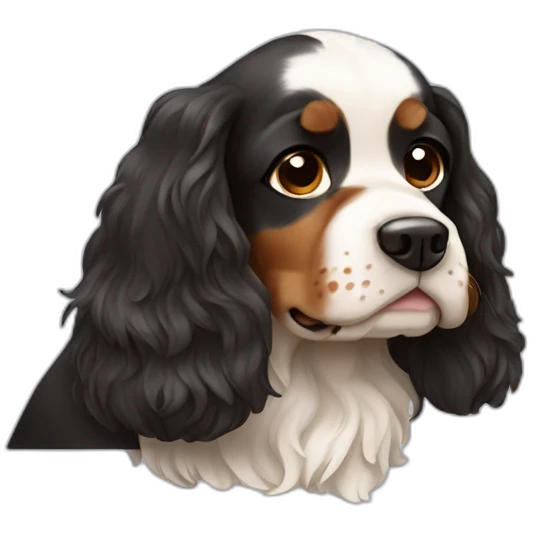 tricolor Britain spaniel emoji