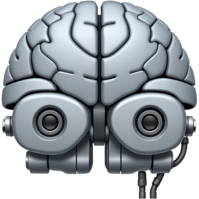 robotic brain emoji