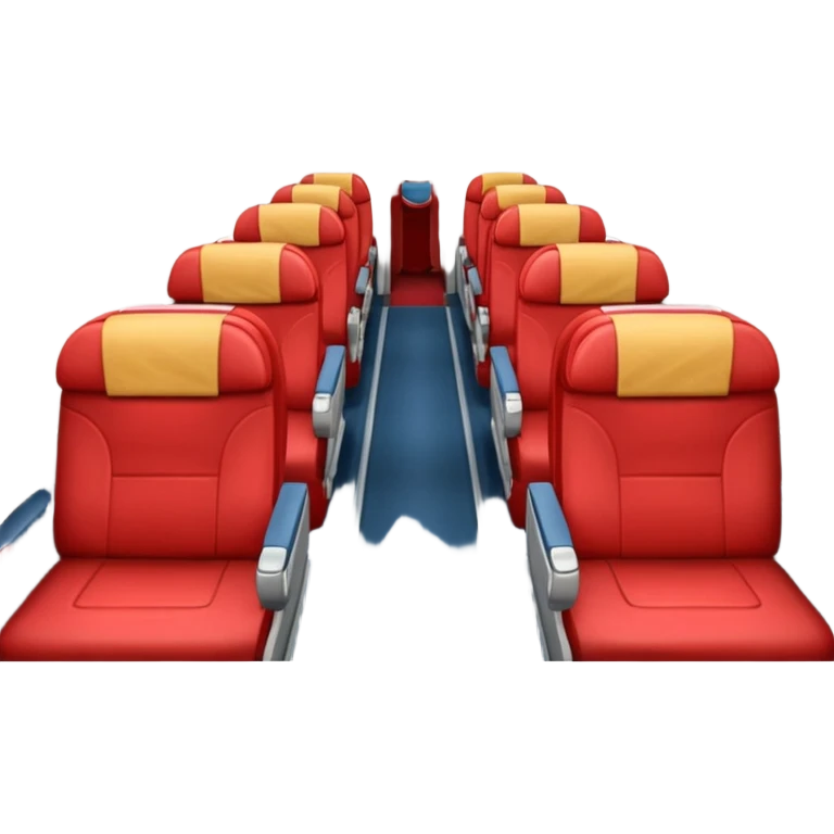 red plane cabin first class emoji
