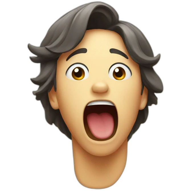yawn emoji