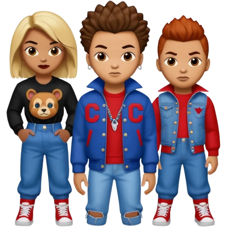 Glam jangle Quale Ricky Shoko, Tay, Tay, Rady Choppa, no Coco V Chucky emoji