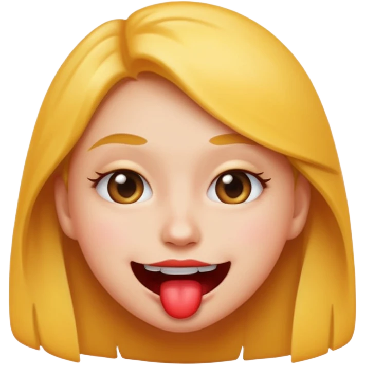 playful emoji face, biting lip, seductive eyes emoji