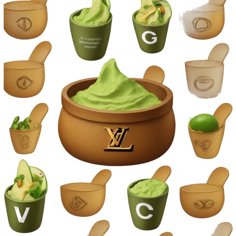 Guacamole in these Louis Vuitton emoji