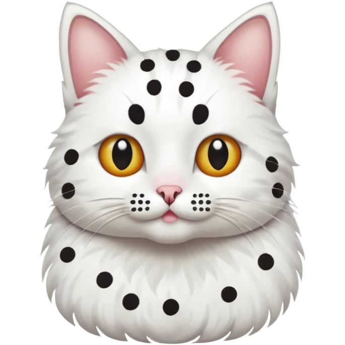 polka dots cat body emoji