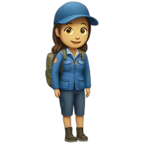 Girl guide turistic emoji