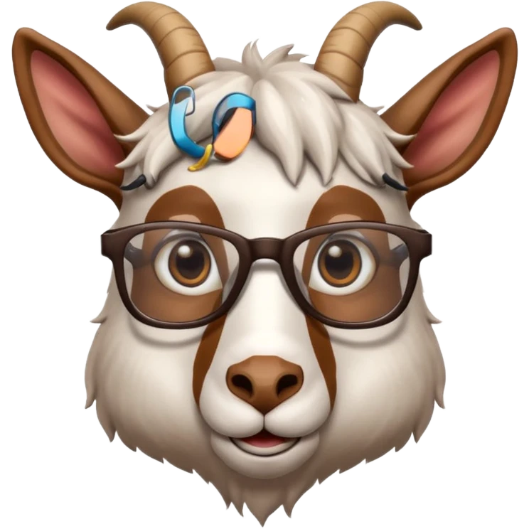 Chivo con gafas emoji
