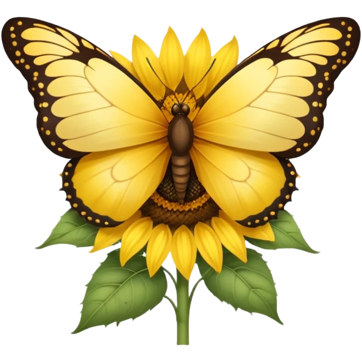 Butterfly on Sunflower emoji