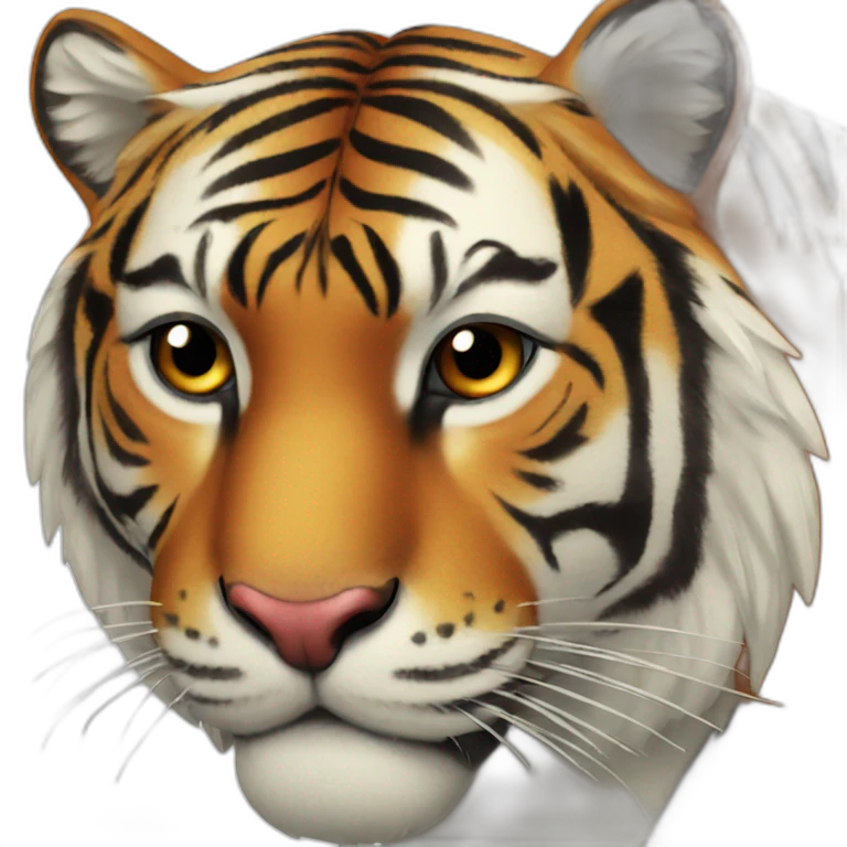 Tiger with heart in his eye emoji