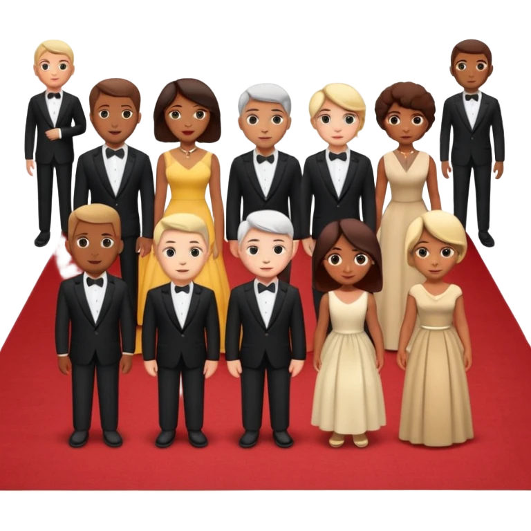 red carpet and crowd emoji