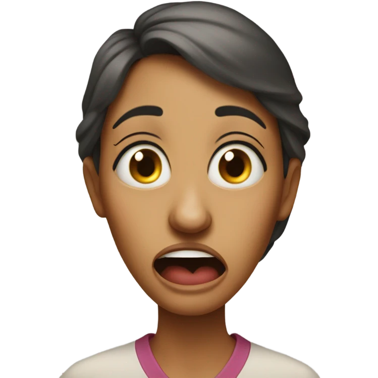 Funny face mom emoji