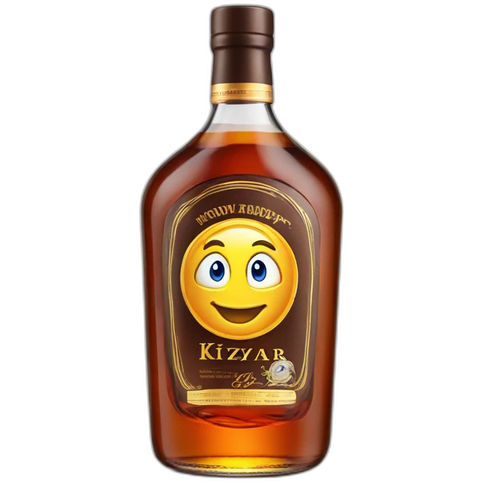 bottle of 6 years Kizlyar brandy emoji