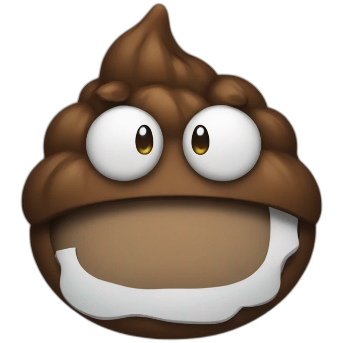 angry poo emoji