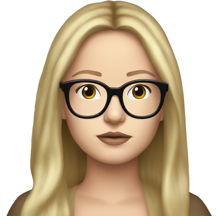 Anna Delvey emoji blonde glasses  emoji