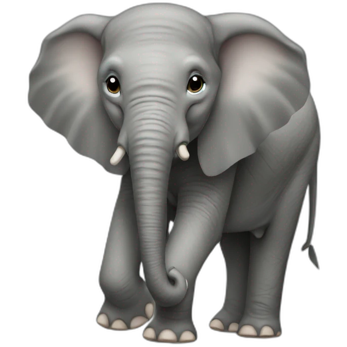 Elephant-with-cap emoji