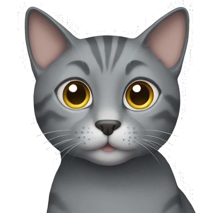 Gray cat emoji