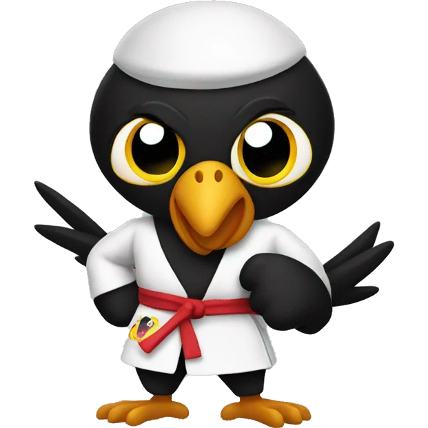 karate black chicken emoji