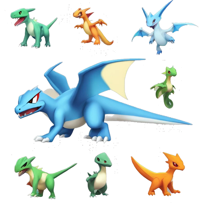  Latios-Silvally-Flygon-Charizard-Fakémon Full Body emoji