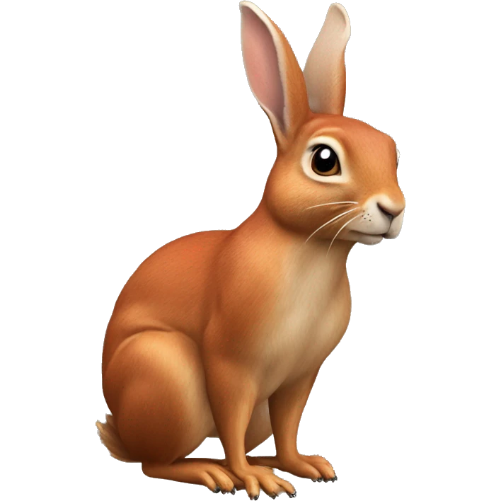having the head of a rabbit, the body of a squirrel, the antlers of a deer, and the wings and occasionally the legs of a pheasant emoji