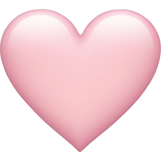 light pink heart emoji