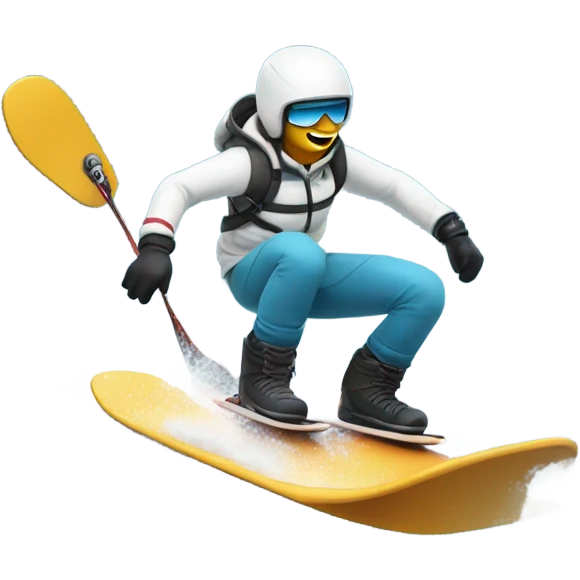Snowboarder on water  emoji