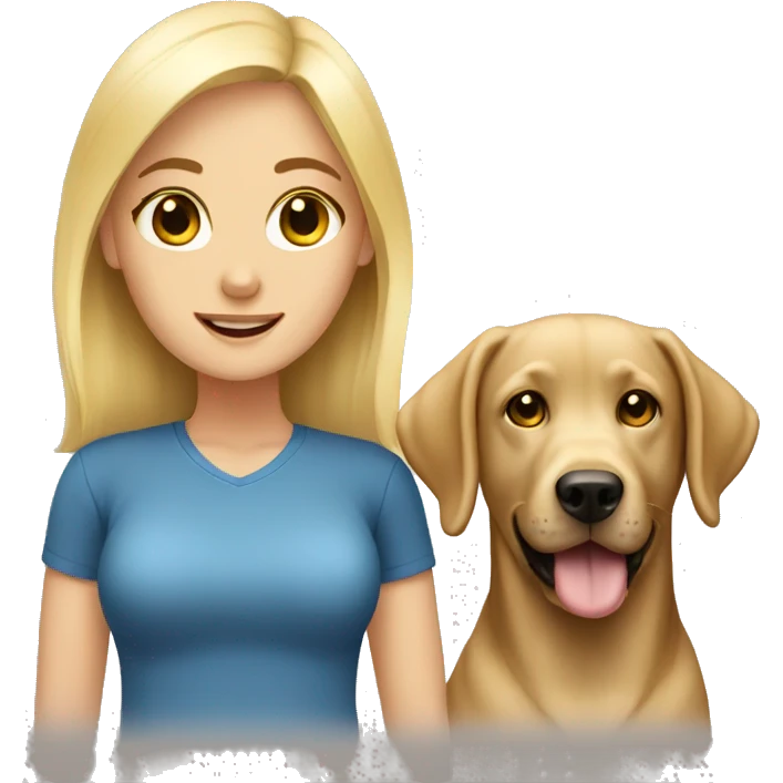 blonde and labrador emoji