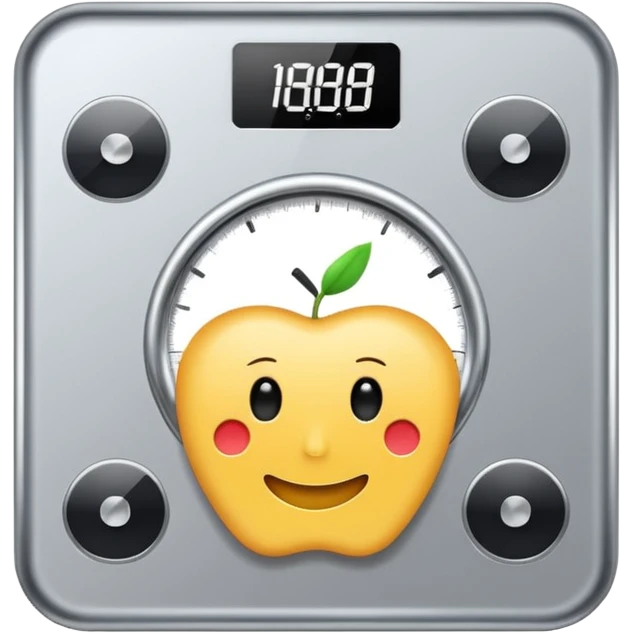Digital weight scale emoji