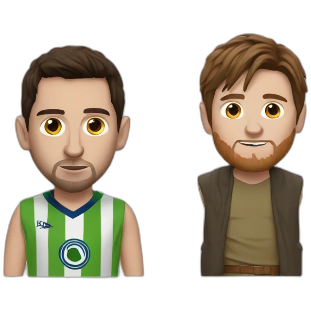Messi and yoda emoji