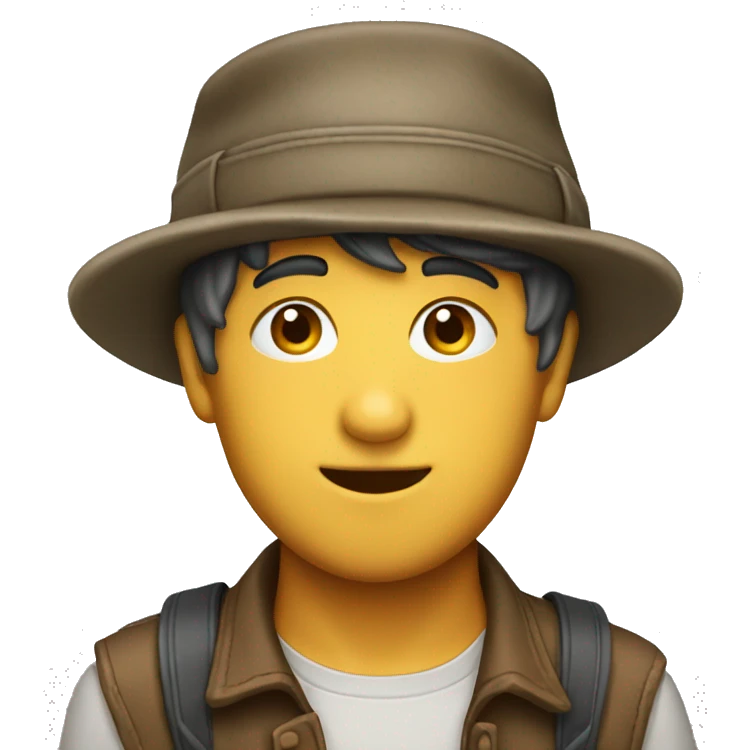 newsboy hat emoji