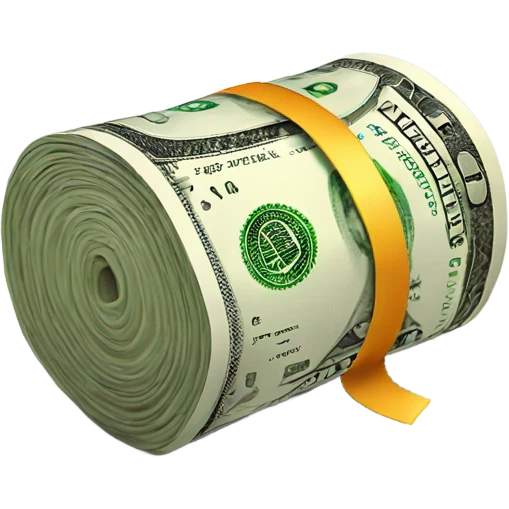 Money roll emoji