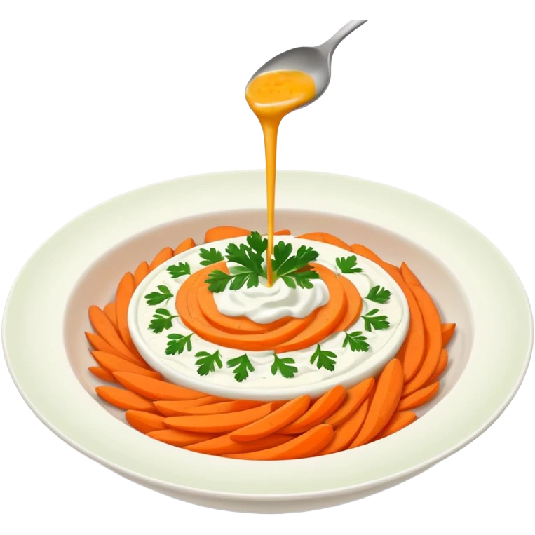 Traditional Turkish carrot yogurt mezze emoji