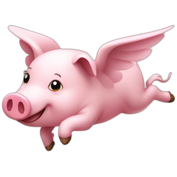 Flying pig emoji