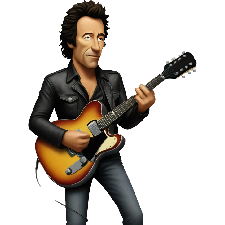 bruce springsteen album cover  emoji