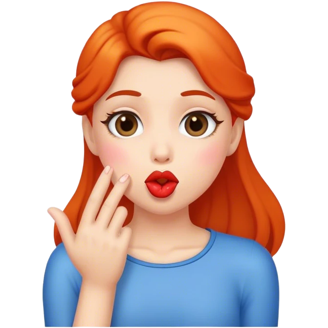 Blowing kisses emoji