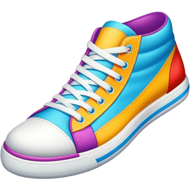 colorful sneaker emoji
