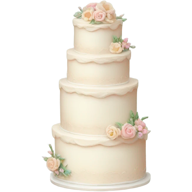 Small cute wedding cake emoji