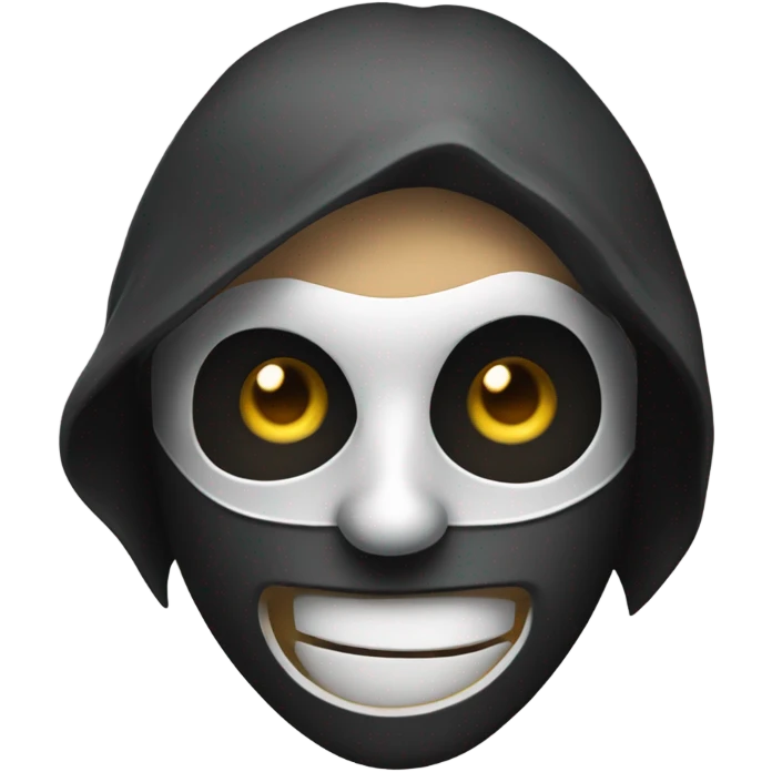 creepy masked boy emoji