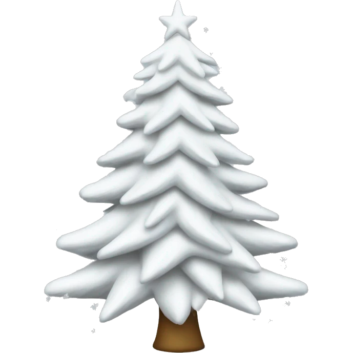 White Christmas Tree emoji