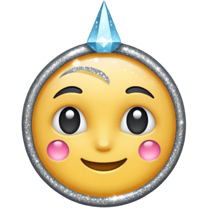 sweet glitter gray emoji
