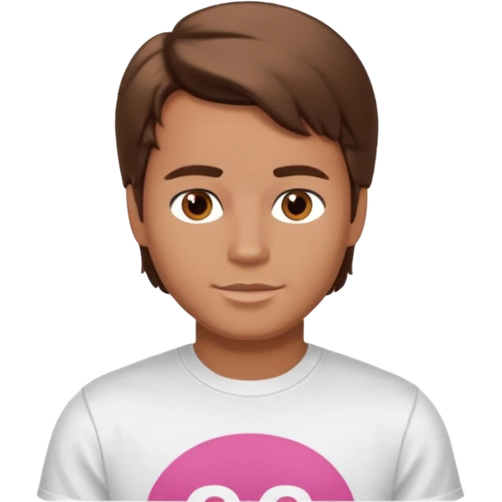 barbie merliah summers as a guy with brown har and brown eyes and tanned skin emoji