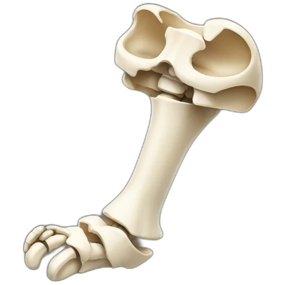 broken femur bone emoji