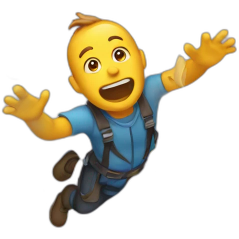 Falling lead emoji