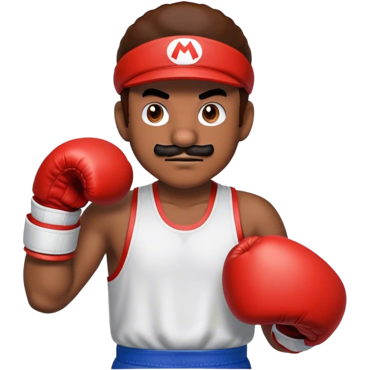 mario with boxing gloves emoji