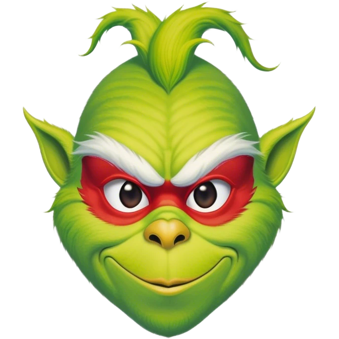 The grinch celebrating carnival emoji