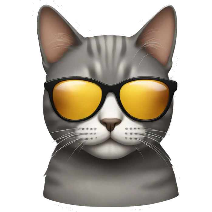 Cat with sunglasses emoji