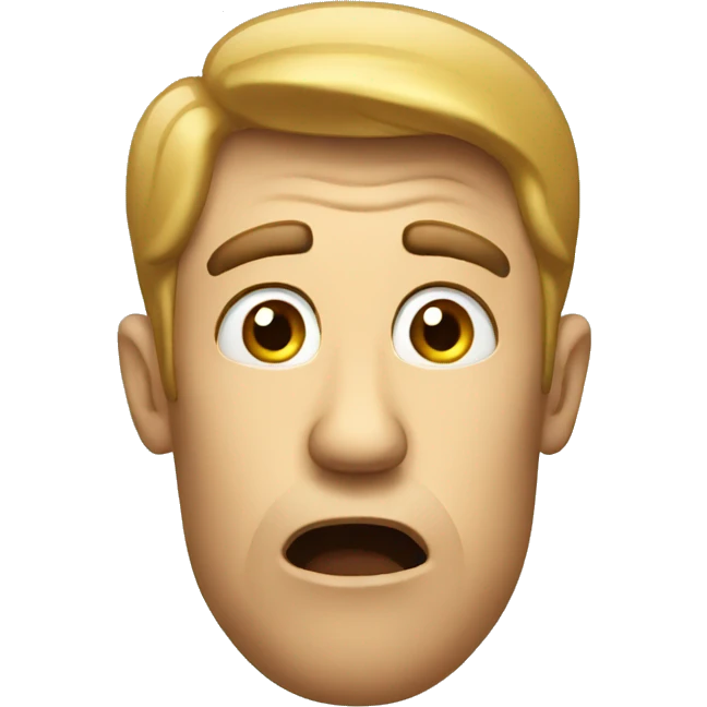 surprised thinking man emoji