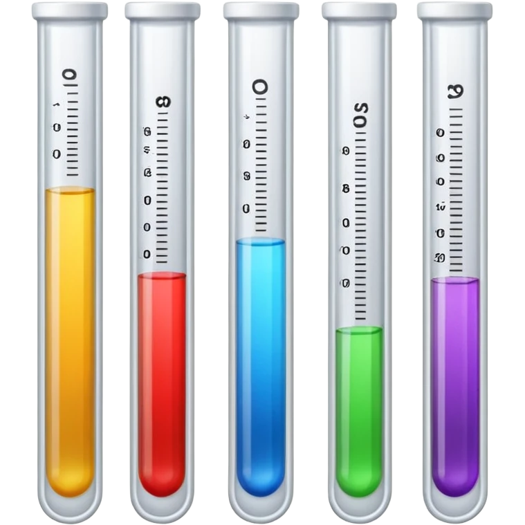 Labels on test tubes. emoji