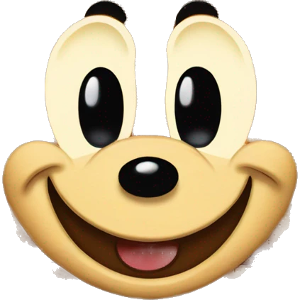 Mickey Mouse chaped waffle emoji