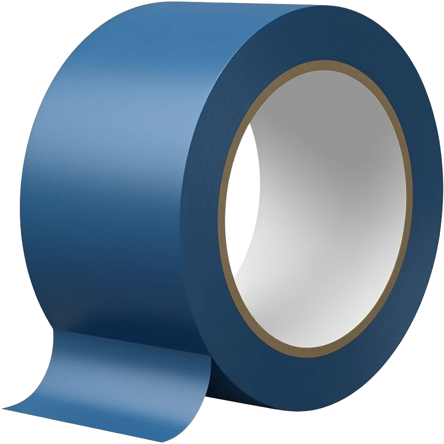 Masking Tape (deep blue)  Soft matte paper texture Clean, smooth peel Edge is perfectly straight → feels precise and controlled emoji