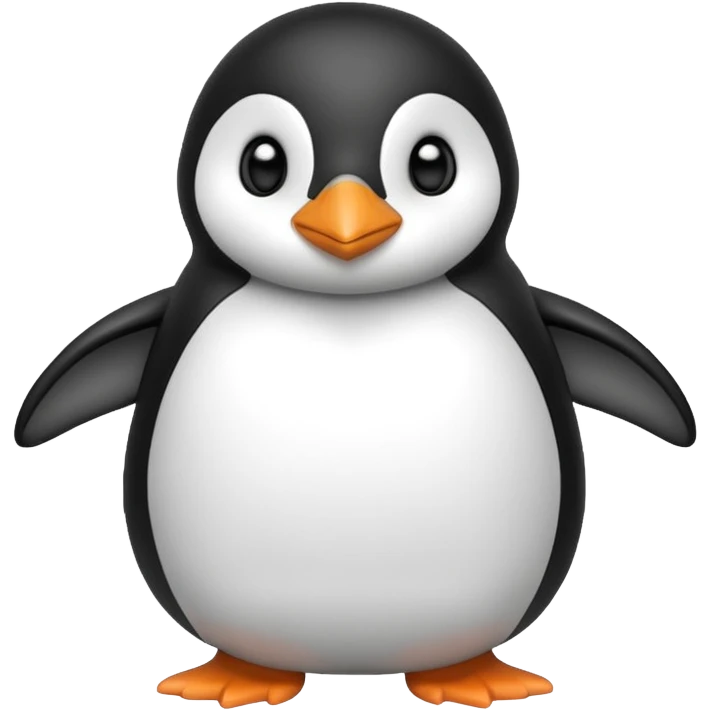 A cute penguin funny emoji