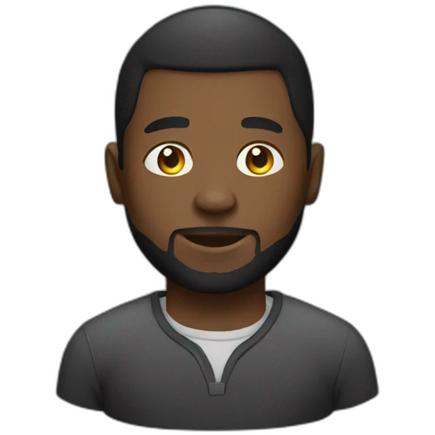 black man gaming emoji